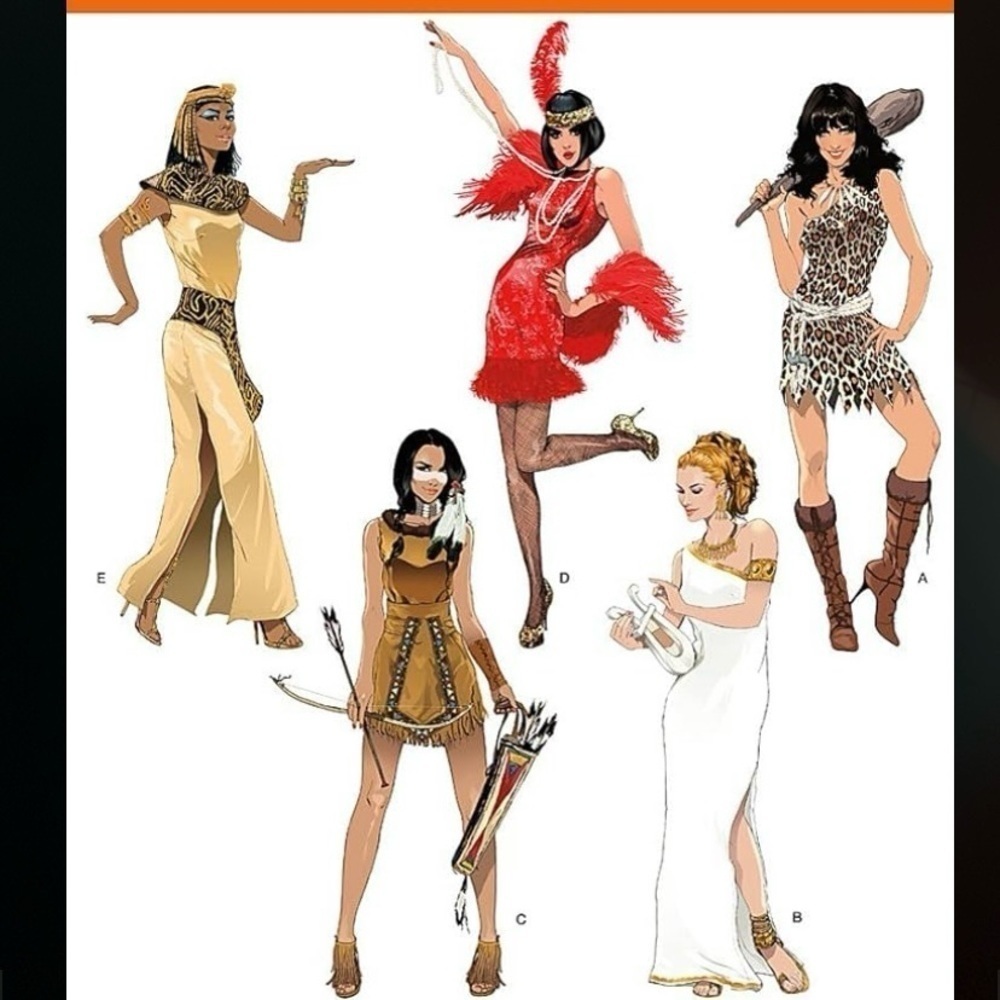 Simplicity 1770 Women's 5 different themed Costume Sewing Patterns sizes 12-20